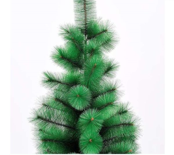 Hosszútűlevelű karácsonyfa zöld színben talpal 60 cm - Image 4