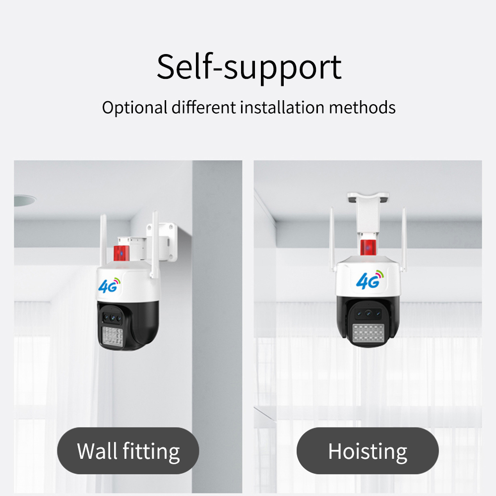 Kültéri 4G Wifis Kamera Éjjellátással és Mozgásérzékeléssel 3 érzékelővel - Image 9