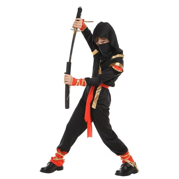 Ninja jelmez gyerekeknek karddal és maszkkal - Image 3