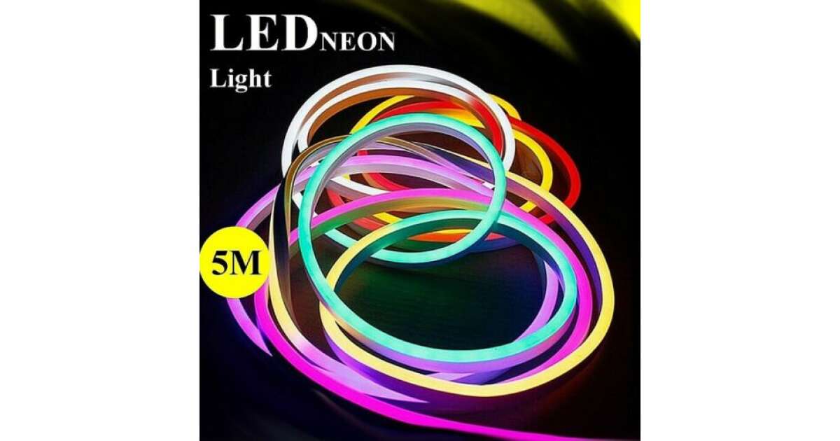 Neon LED Szalag 5m Telefonról Vezérelhető 41015407