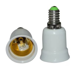 Adapter E14-től E27-ig Lightex, fehér