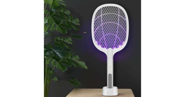 Önműködő akkumulátoros légycsapó , UV fénnyel , automatikusan elpusztítja a rovarokat , 5W - Image 4