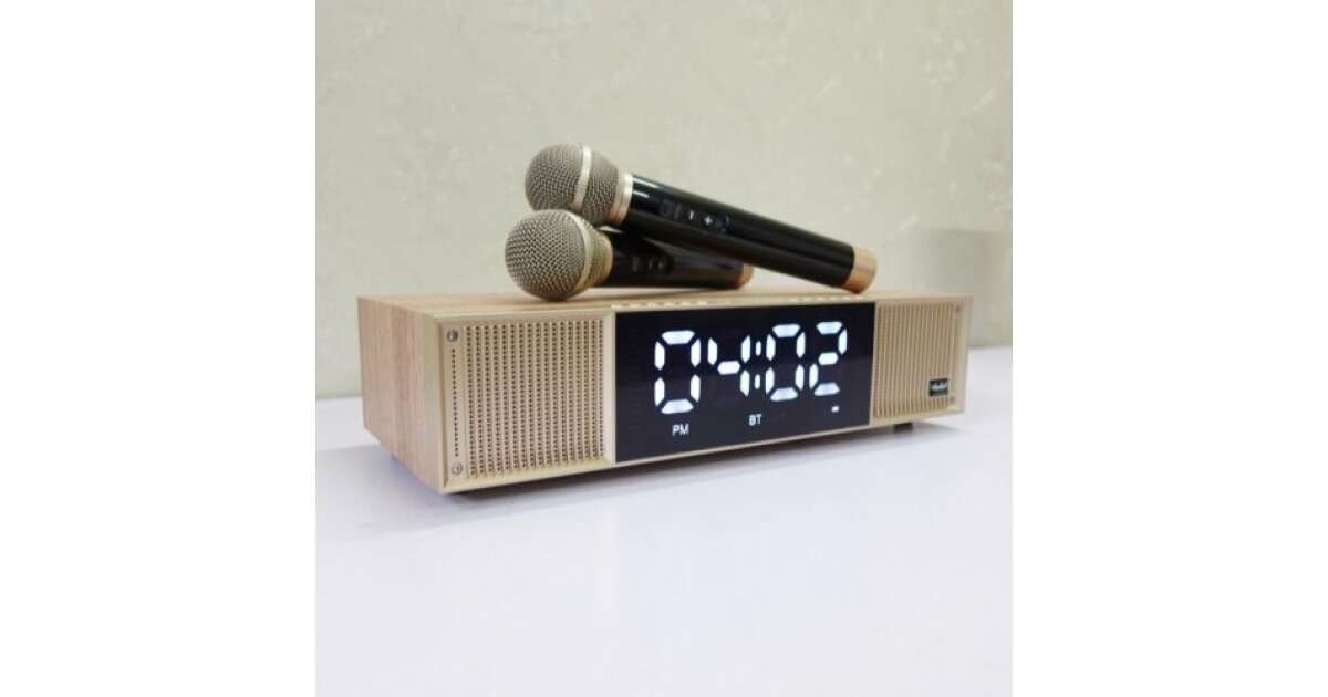 Peterhot A133 Hordozható ,akkumulátoros bluetooth hangszóró, led kijelzővel és 2 db mikrofonnal ,41,5 x 24,5 x 13 cm, 30 W - Image 2