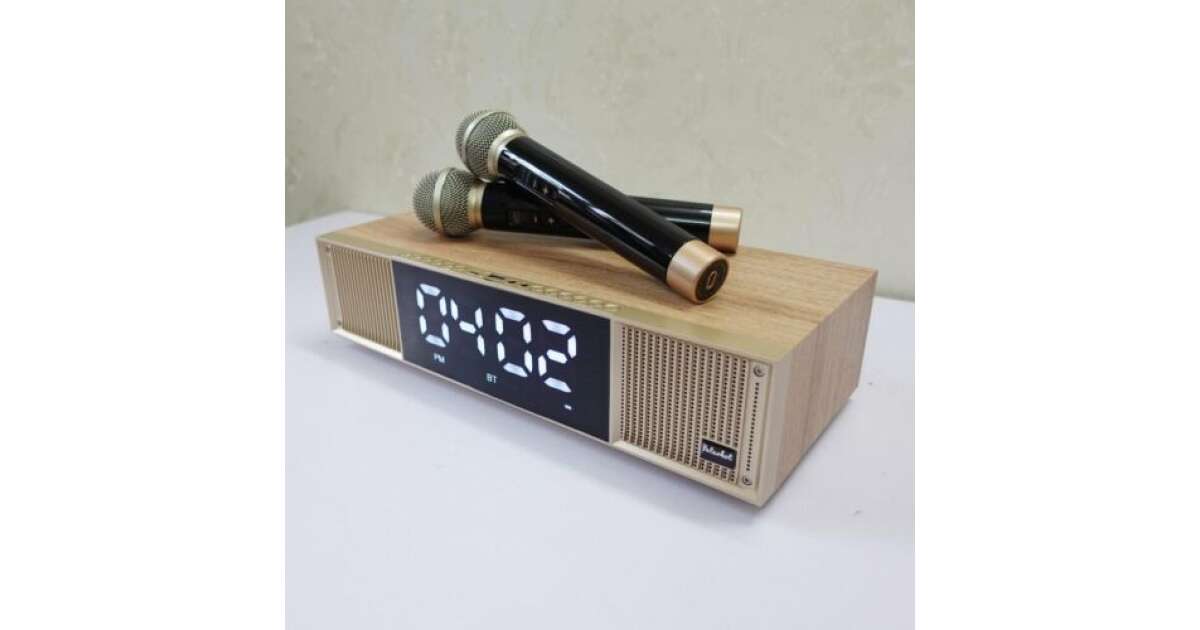 Peterhot A133 Hordozható ,akkumulátoros bluetooth hangszóró, led kijelzővel és 2 db mikrofonnal ,41,5 x 24,5 x 13 cm, 30 W - Image 4