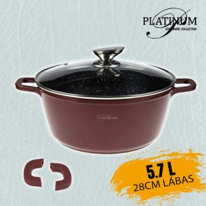 Márvány Lábas Fedővel (28 cm)