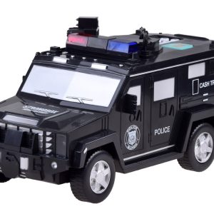 Játék pénzszállító számzáras persely PIN kódos nyitással 15 x 28 x13 cm, Fekete