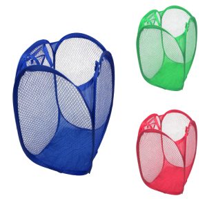 Összecsukható hálós játéktároló szennyestartó