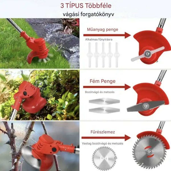 Weber Tech Tools Elektromos Akkumulátoros Fűkasza 21V - Image 2
