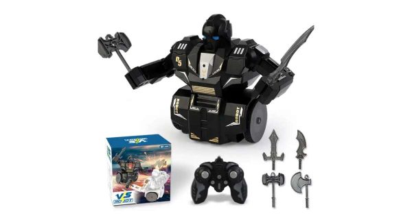 RC harci robot, fegyverekkel, távirányítós
