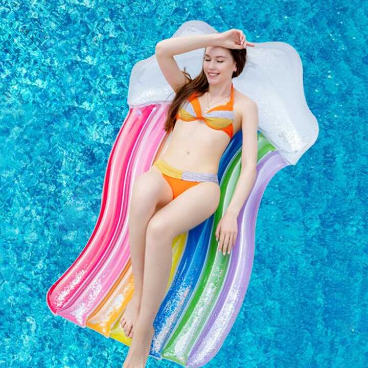 Felfújható szivárvány felhő matrac , 180 cm × 105 cm - Image 5