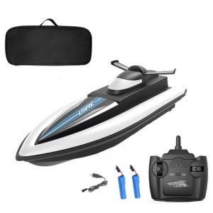 Motoros távirányítós motorcsónak 2,4G, IPX4 vízálló, 25km/H, tárolódobozzal