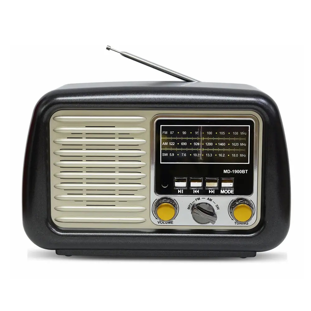 Kemai MD-1900BT hordozható rádió Bluetooth, USB, MicroSD, AM / FM / SW3,kék - Image 5