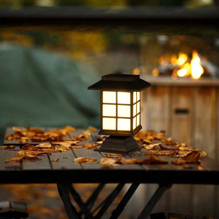 Napelemes leszúrható rozsdamentes kerti lámpa - Image 4