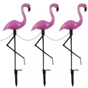 Flamingo napelemes lámpa készlet 18 x 6 x 52 cm, 3 x 2 LED, 3 darab