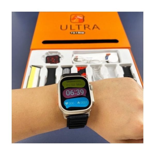 Y60 Ultra: 2" LCD, 7 Szíj, Bluetooth Hívás, EKG, Pulzus & BP Monitor, Multisport, Zene, Értesítések, IP68 - iOS/Android Kompatibilis Okosóra - Image 3