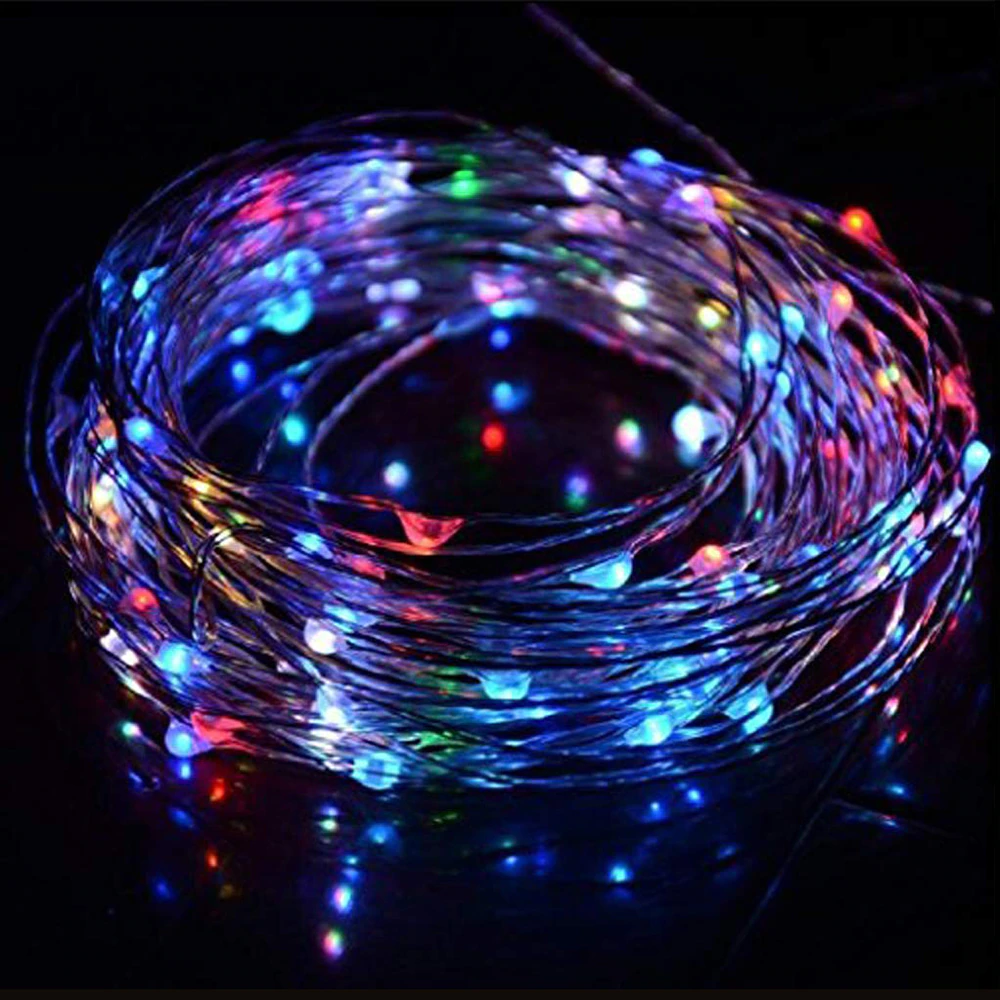 RGB színes, 10 méteres, napelmes led szalag - 100 led, kültéri - Image 4