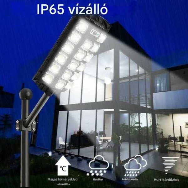W7101A-6 Napelemes fali lámpa mozgásérzékelővel és távirányítóval + konzol - Image 3