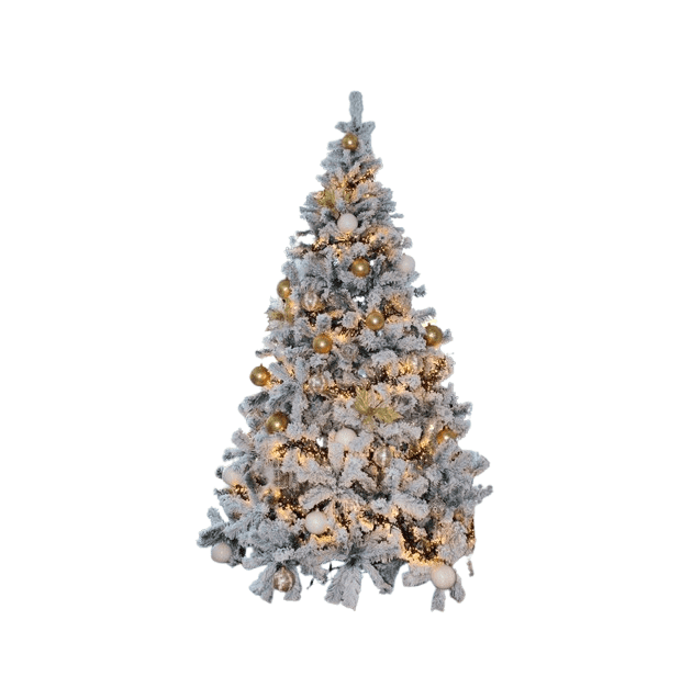 Havas Álom Jeges csillogású Extra Havas Műfenyő, Karácsonyfa állvánnyal180 cm - Image 4