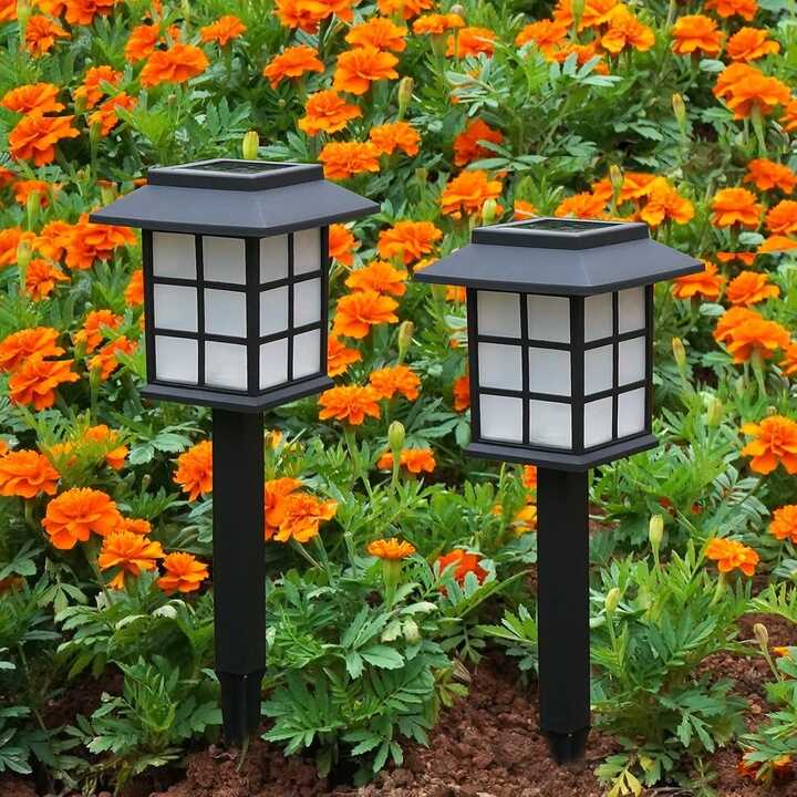 Napelemes leszúrható rozsdamentes kerti lámpa - Image 5