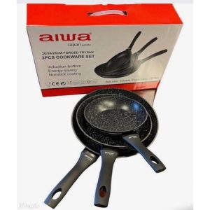 AIWA LOZ-7023 serpenyő szett 3 részes kovácsolt aluminium
