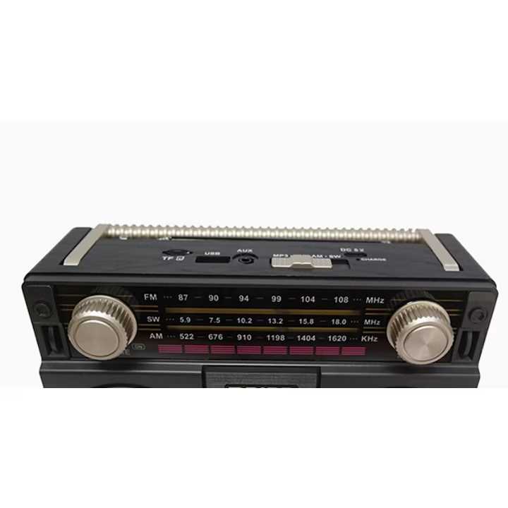 MEIER MD-1305BT Hordozható Rádió Retró Stílusban Bluetooth-szal, USB/SD és FM/AM/SW Funkciókkal - Image 2