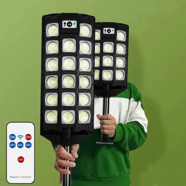 W7101A-6 Napelemes fali lámpa mozgásérzékelővel és távirányítóval + konzol - Image 10
