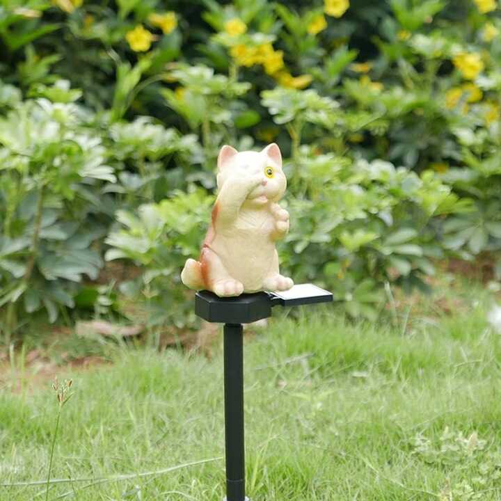 Cicás napelemes kerti lámpa, 45 cm - Image 2