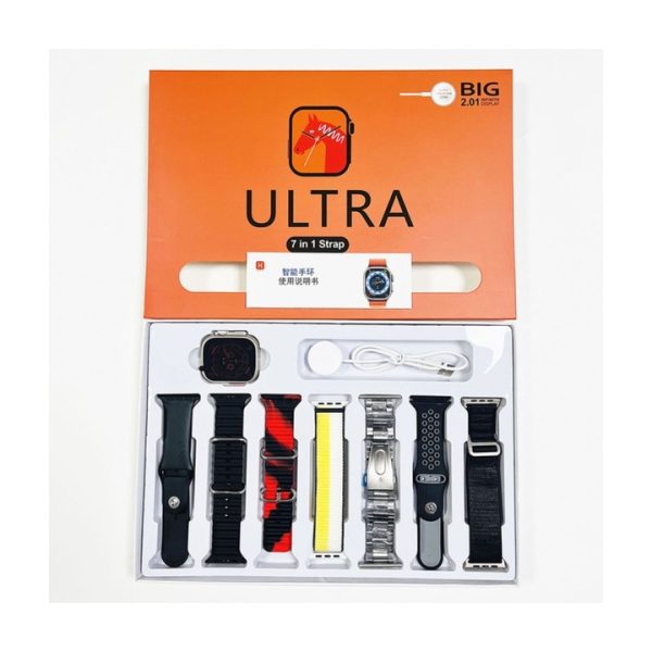 Y60 Ultra: 2" LCD, 7 Szíj, Bluetooth Hívás, EKG, Pulzus & BP Monitor, Multisport, Zene, Értesítések, IP68 - iOS/Android Kompatibilis Okosóra - Image 4