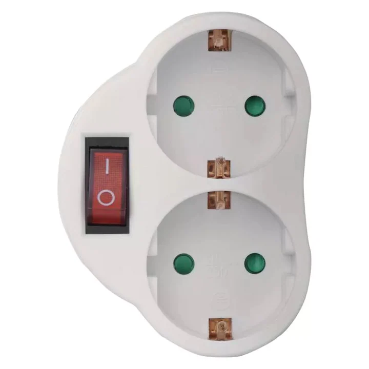 Technik Kapcsolós Konnektor 2 es Elosztó 3680 W 16 A - Image 2