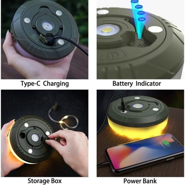 RGB LED Szalag 8m kihúzható mágneses tekercs kempingezéshez - Image 6