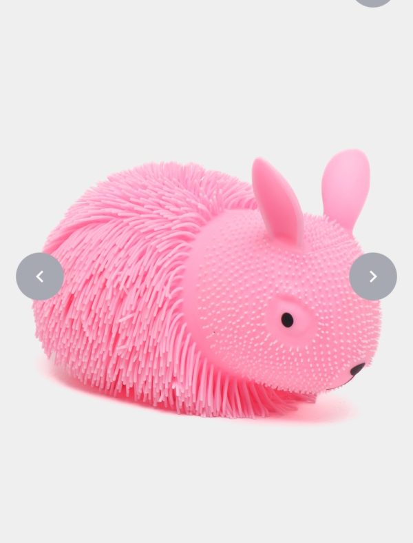Villogó pihe puha rózsaszín nyuszi