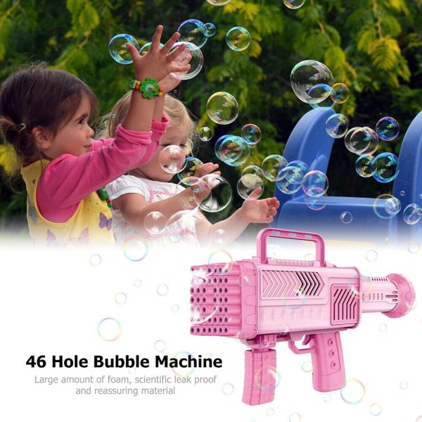 Bubble Gun interaktív játék szappanbuborék-pisztoly,rózsaszín - Image 2