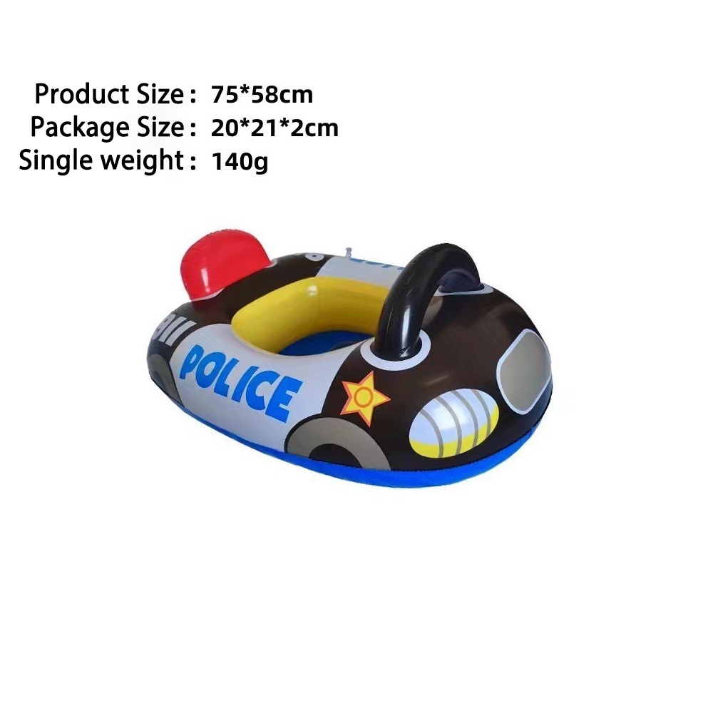 Felfújható kis csónak gyerekeknek,rendőrautó - Image 2