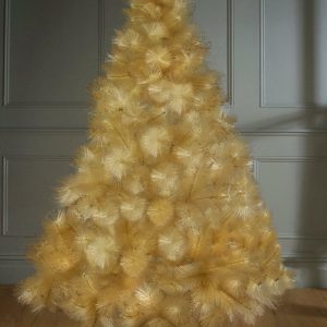 Prémim Arany színű Karácsnyfa, műfenyő hosszútűlevelű 180 cm