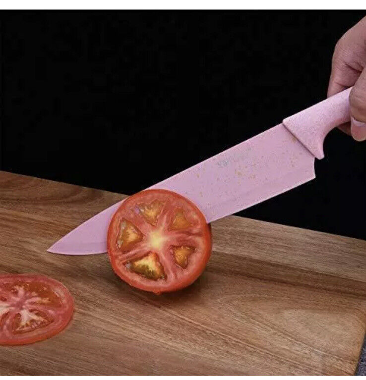 6DB-os Színes konyhai késkészlet ,rozsdamentes acél - Image 3