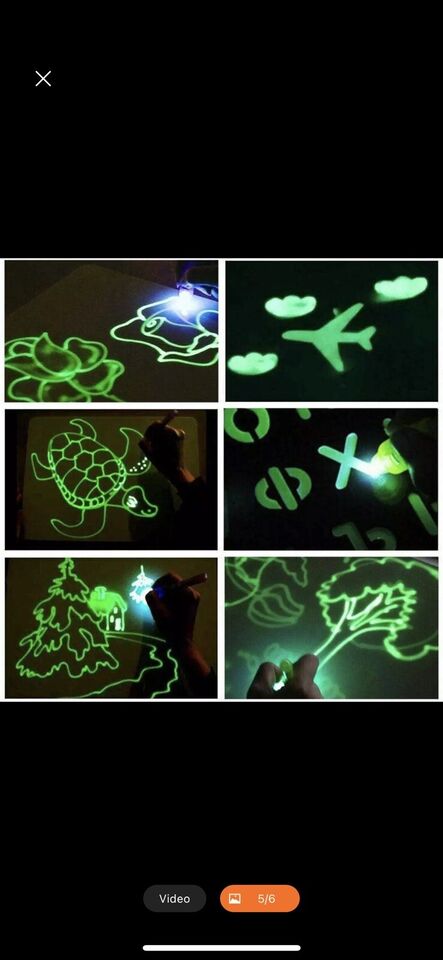 Foszforeszkáló rajztábla – varázslatos, világító rajztábla - Image 4