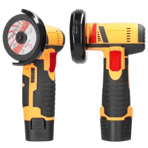 Profeszionális Mini 2 akumulátoros sarokcsiszoló, polírozógép 36 v 75 mm