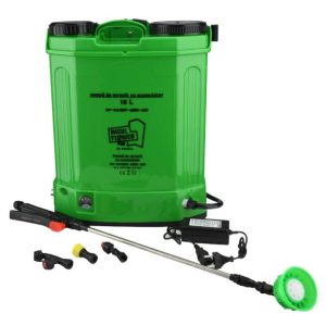 Akkumulátoros háti permetező/szivattyú 4 féle fejjel ,16 L .5.5bar. 12 V ,2,6 L/min