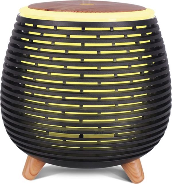 Egyedi,felső töltésü Zen aroma párásító led világítással fa berakással - Image 4