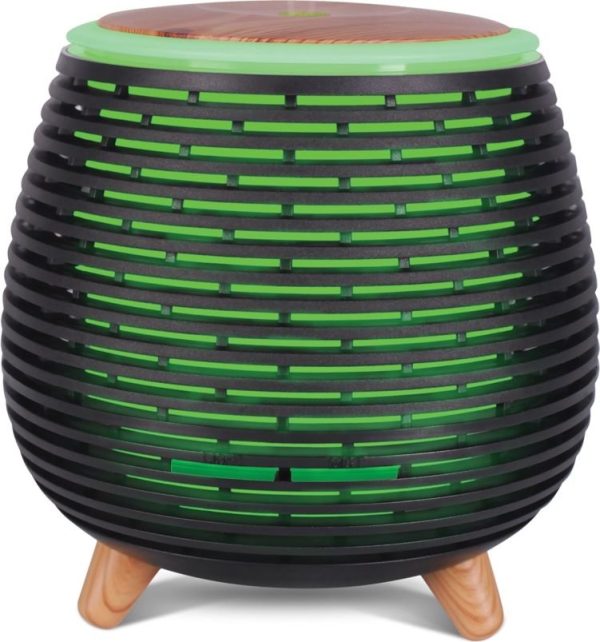 Egyedi,felső töltésü Zen aroma párásító led világítással fa berakással