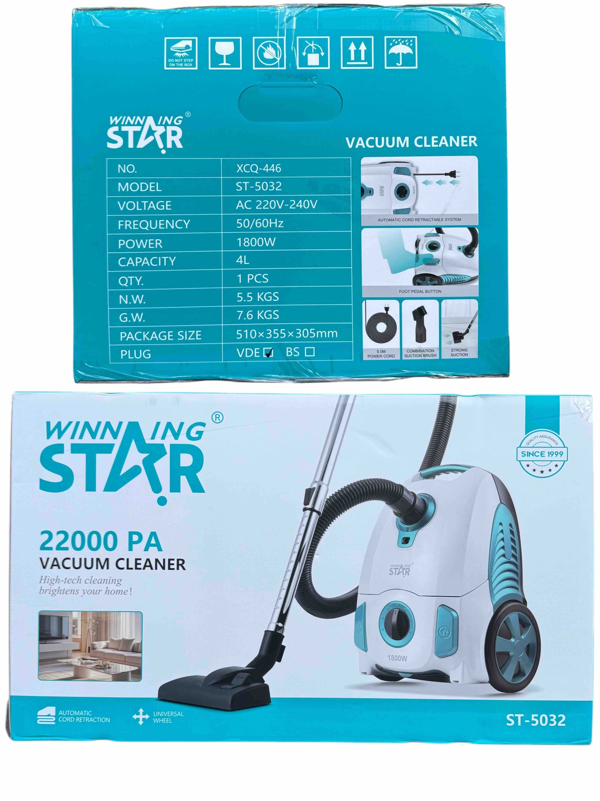 Winning Star ST-5032 Porzsákos Porszívó 4 literes, 1800W - Image 12