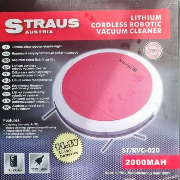 Straus Akkumulátoros robotporszívó, okosporszívó - Image 2