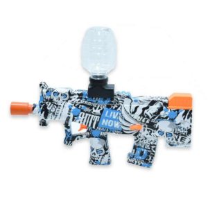 Akkumulátoros játékgépfegyver gyerekeknek , 3000 db fluoreszkáló tölténnyel , 34,5x24x4 cm