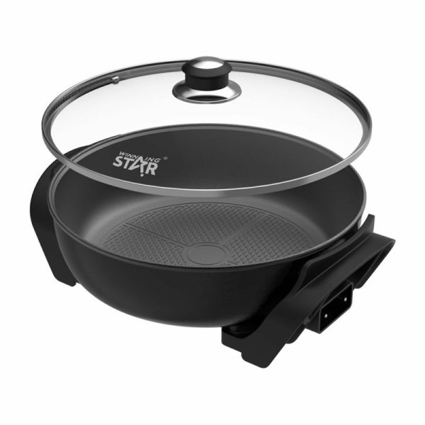 Elektromos  asztali serpenyő, tapadásmentes, 1500W , fekete - Image 5