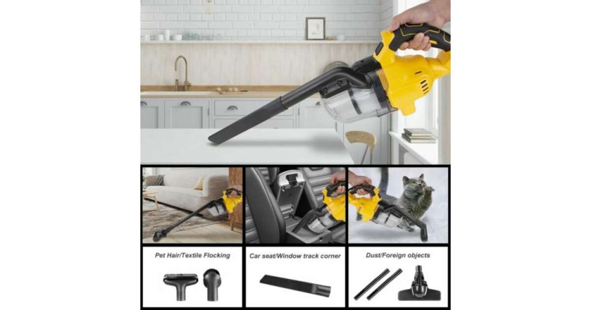 Akkumulátoros kézi porszívó 20V