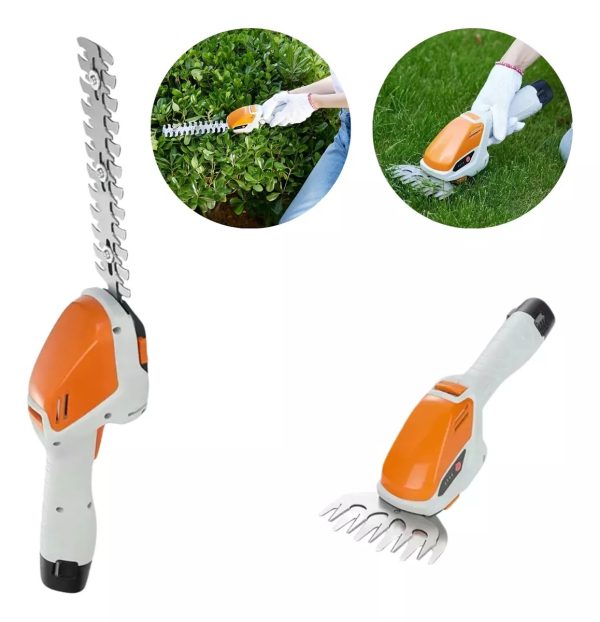 Akkus elektromos sövényvágó/fűnyíró 2 az 1-ben ,állítható magasságú fogantyú SL_0121 - Image 6