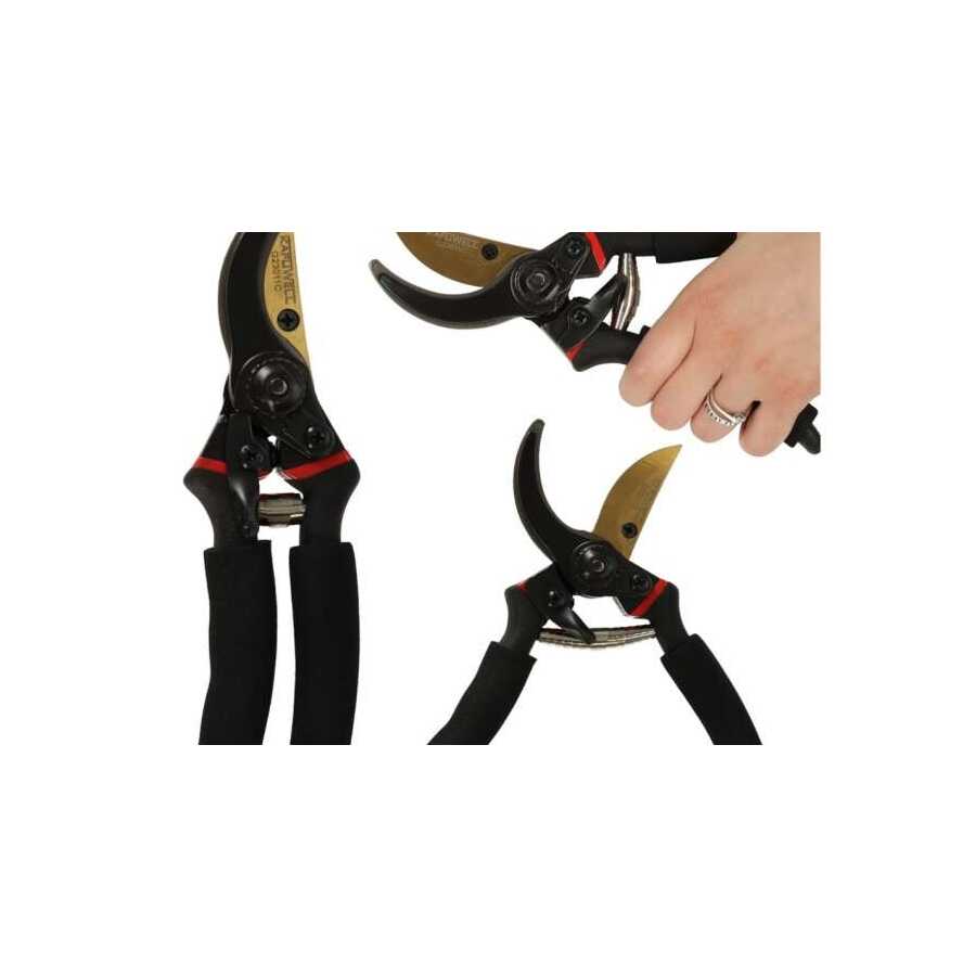 Aranymetszés - Prémium Kerti Olló 210mm titán bevonattal ergonikus markolattal - Image 6