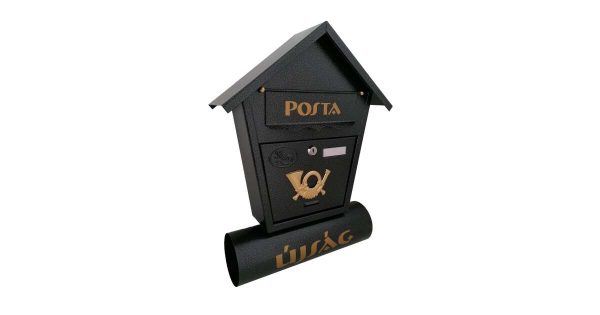 Utcai postaláda újságtartóval – grafitszürke - Image 2