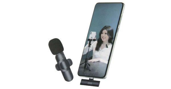 F2 Vezeték nélküli mini csiptethető mikrofon telefonhoz ,C-type csatlakozóval - Image 4