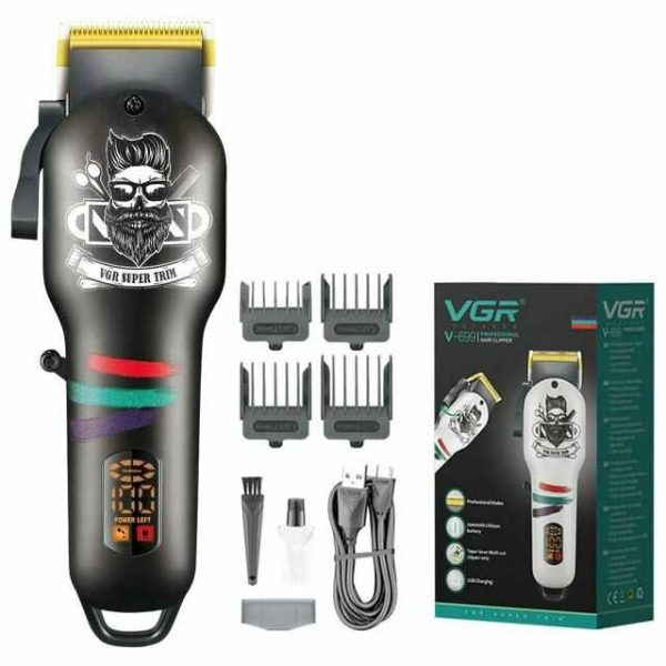 VGR V-699 Proffeszionális hajvágógép 2000mAh , 4fejjel (3-12 mm)